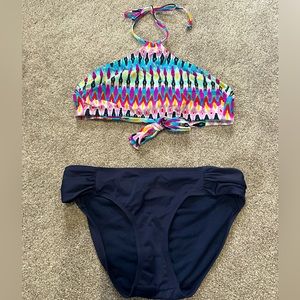 Athleta high neck bikini Size small